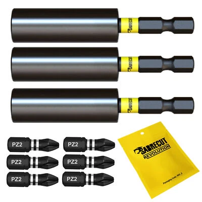 SabreCut Professional Magnetic Impact Bits Screwdriver Bit Holder x 3 Milwaukee