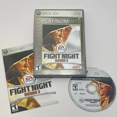Juego Fight Night Round 3 Xbox 360 Platinum Hits Completo EA Sports ESPN Boxeo Foto 1 de 4