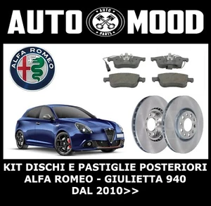 KIT PASTIGLIE E DISCHI POSTERIORI PER ALFA ROMEO GIULIETTA 940_ DAL 2010 >> - Bild 1 von 2