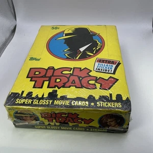 Dick Tracey Cards Movie Sealed Packs Full Box 36 Topps Stickers **READ** - Picture 1 of 10