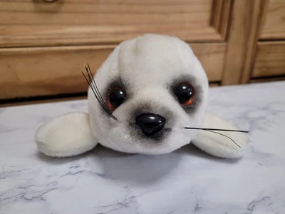 Vintage Sea World 14” Plush White Baby Seal - Kids Stuffed Toy Animal  - Image 1 of 4