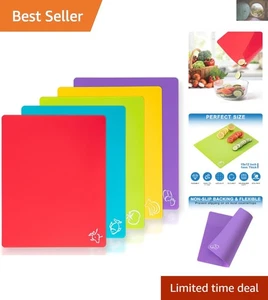 Vielseitige 5 farbige Schneidematten - BPA-frei und rutschfest für präzises Schneiden - Bild 1 von 9