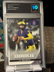 2023 Leaf - J.J. McCarthy - Exclusive Edition - #FL-11 - GM 10 Graded - Bild 1 von 2
