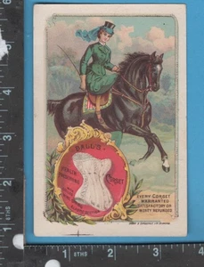 E775 Chicago Korsett TDCD Seitensattel Reiterin Rockwell Bros Cortland NY - Bild 1 von 2