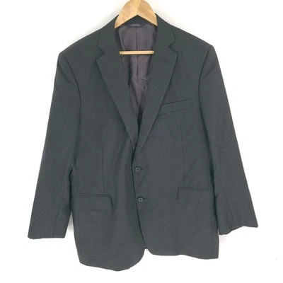Brooks Brothers Blazer Mens 44R Gray Regent Vitale Barberis Canonico Check Wool - Image 1 of 4