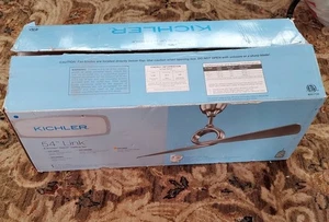 New Kichler Link 54" Link Fan, Brushed Nickel, Silver/Non-Reversible - 300168NI - Picture 1 of 5