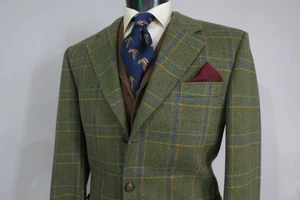 Mint Rascher Scottish Cheviot Cloth heavy tweed Norfolk style sport coat 40 R - Picture 1 of 15