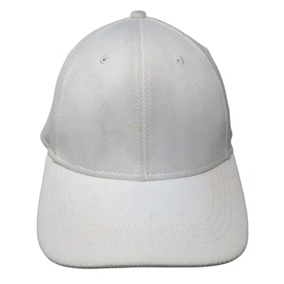 Athletic Works Fitted Baseball Cap White XL Lightweight Blank Polyester - Image 1 of 4