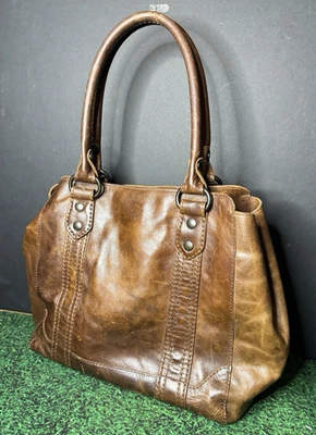 Frye Melissa Shopper Shoulder Tote Bag in Cognac Leather Large - Image 1 of 4