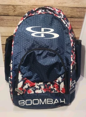 Boombah бейсбол софтбол бита сумка рюкзак цифровой камуфляж красный синий белый - Изображение 1 из 4