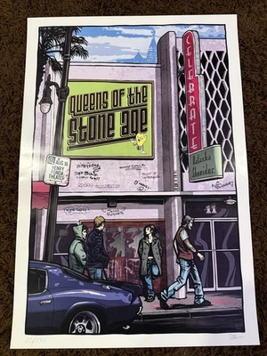 *Very Rare* Queens of the Stone Age 8.16.2008 LOS ANGELES, CA 115/250 Jack Black - Image 1 of 4