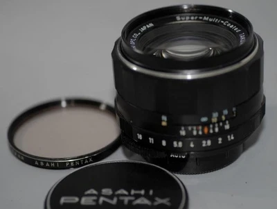 Pentax 50mm f1.4 Super-Multi-Coated Takumar M42 screw mount lens. Nice Mint-! - Image 1 of 4