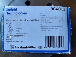 2 Delphi Bremsscheiben vorne für Hyundai Kia - Bild 1 von 4