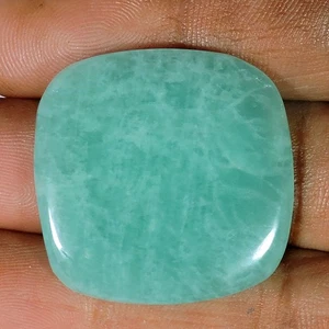 42.40Cts Natural Green Amazonite Cushion Shape Cabochon Loose Gemstone T612 - Picture 1 of 2