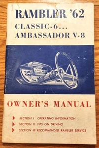 Rambler 1962 manual del propietario automóvil automático AMC - Imagen 1 de 2