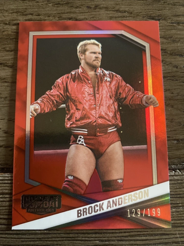 Antología de combate Panini 2025 Brock Anderson #80 rojo/199 lucha libre Foto 1 de 3