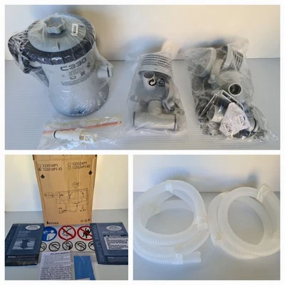 Intex C330 Pool Pump Krystal Clear 602 & Hosing - Image 1 of 4