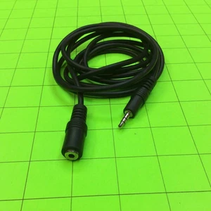 Headphone Extension Cable 6FT Black Cable Cord - Picture 1 of 2