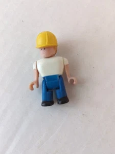 Vintage TYCO Super Blocks Mini Figure Construction Worker 1980s - Picture 1 of 2