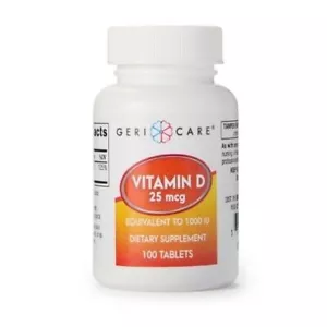 MCK Vitamin Supplement Geri-Care® Vitamin D3 1000 IU Strength Tablet 100 per 1BT - Picture 1 of 1