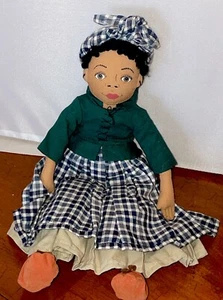 African American Colonial Williamsburg Cloth Doll Eve - Picture 1 of 10