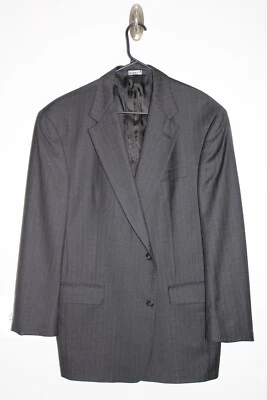PINSTRIPED GRAY BURBERRY'S 100% WOOL SPORT COAT sz 42R blazer / suit jacket - Image 1 of 4