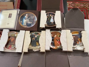 edwin m knowles collector plates -Set Of 6- Edwin M Knowles - Picture 1 of 9