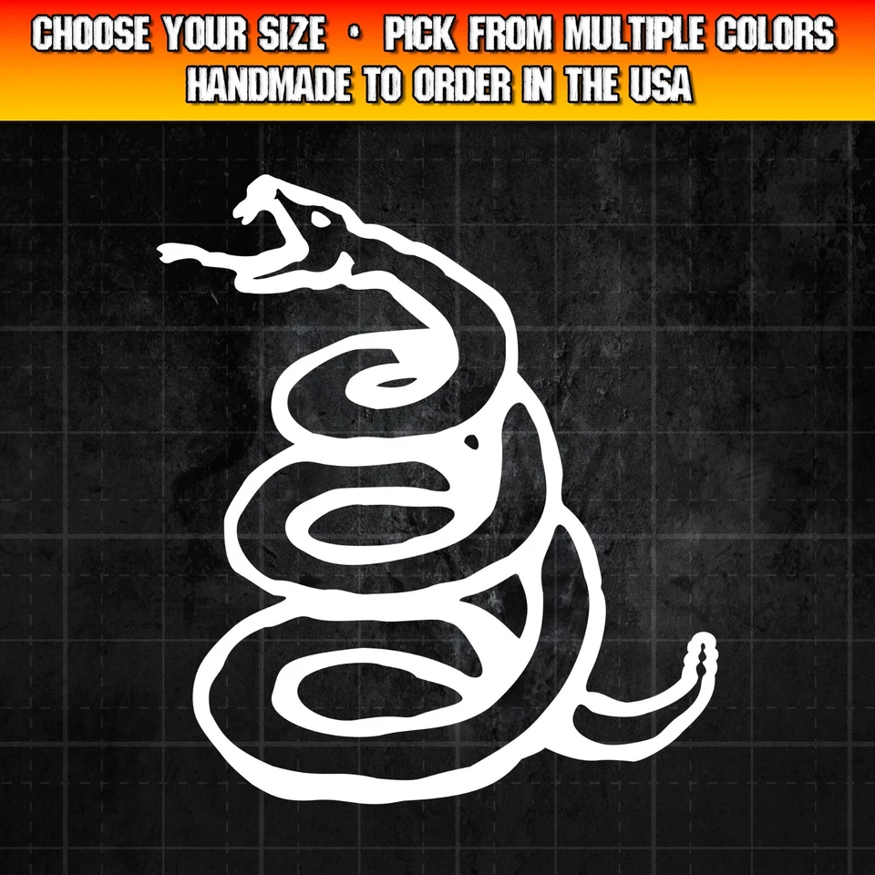 Metallica Snake Decal for Cars, Trucks, Laptops, Heavy Metal, Thrash Metal - Image 1 of 1