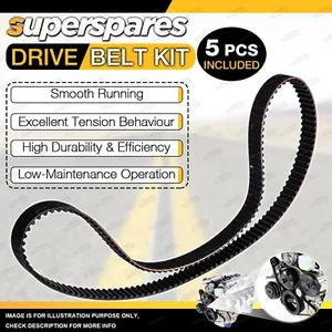 Superspares Drive Belt Kit for Mercedes Benz 560SL R107 420SE 560SE W126 C126 - Picture 1 of 2