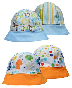 Toddler Baby Infant Reversible Summer Beach Sun Hat - Newborn - 2 Years - Picture 1 of 9