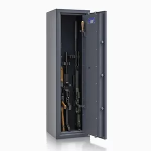 Waffenschrank Waffentresor Grad Klasse 1 Langwaffen - 5 Halter - S&G E-Schloss - Bild 1 von 12