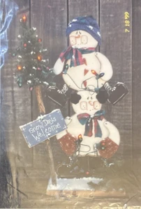 Vtg Rare The Rustic Rose SNOW DAYS WELCOME Tole Painting 1999 Pattern - Picture 1 of 3