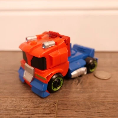 TRANSFORMERS Rescue Bots - OPTIMUS PRIME Figure from the RACING TRAILER Set 2016 - Image 1 of 3
