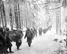US Soldiers In Battles Of The Bulge WWII Black And White 8x10 Photo Print