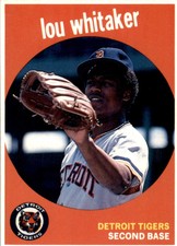 1989 Baseball Card Magazine '59 Topps Replicas #12 Lou Whitaker Tigers