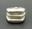 925 Sterling Silver Ring Triple Band Laser Finishes an R000342 EMPRESS