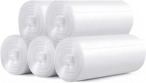 ccliners 3-4 Gallon Clear Small Garbage Bags bathroom Trash Bags, 200 Count - Picture 1 of 8