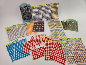 Vintage Reward Chart Mini Stickers New & Used Fish Animals Happy Faces Hearts - Picture 1 of 10