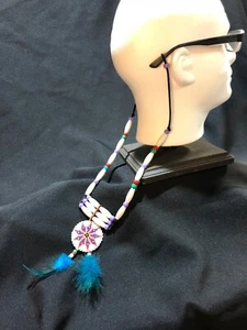 Reading EyeGlass Holder Necklace Native American Hand Made One Of A Kind.! - Picture 1 of 7