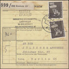 993 IuT 2x 180 Pf as MeF on package card BIELEFELD 7.8.80 to Berlin