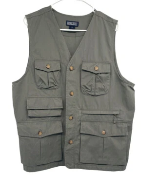 Lands End Khaki Photography Fishing Hunting Safari Vest Mens Size M (38-40) - Image 1 of 4