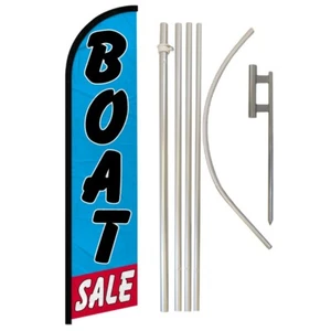 Boat Sale Windless Banner Swooper Advertising Flag Pole Kit Boats For Sale - Picture 1 of 8