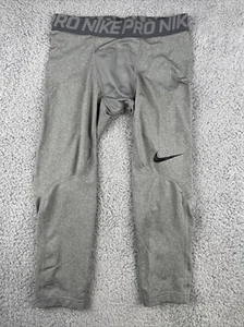 Pantaloni Nike Pro Compression 3/4 taglia small allenamento Capri calcio stretto - Foto 1 di 13