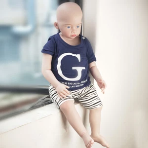 30in Finished Reborn Doll Boy Cloth Body Without Hair Toddler Doll Birthday Gift - Picture 1 of 2