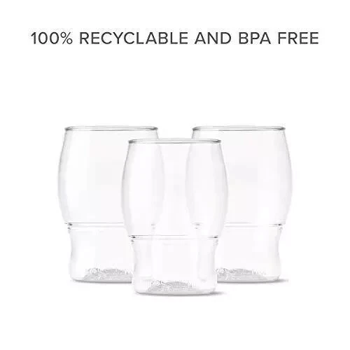 Tossware Pop 4oz Taster Set of 252 Recyclable Unbreakable Unbreakable & Clear