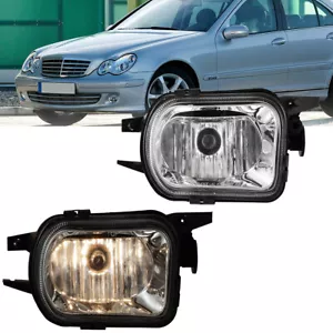 Fog Light For 2001-2007 Mercedes-Benz SLK 200 230 320 Bumper Clear Lens Lamps - Picture 1 of 13