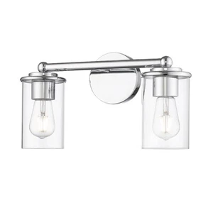 Z-Lite Thayer 2 Light Vanity, Chrome/Clear - 742-2V-CH - Picture 1 of 1
