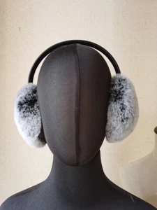 Winter Fur Earmuffs Women Real Rex Rabbit Fur Ear Cover Warm Soft Earflaps - Picture 1 of 29