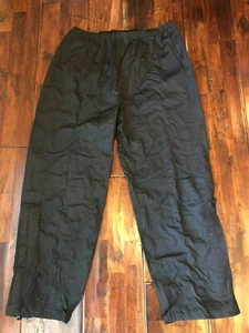 Plythal Black Lightweight Packable Rain Pants 20054-BLK-XL XL NWT - Picture 1 of 6