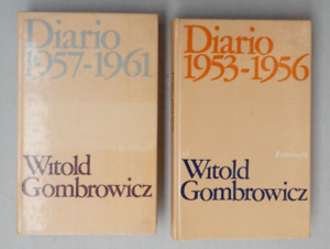 WITOLD GOMBROWICZ-DIARIO  1953/56-1957/61-2 VOLUMI-FELTRINELLI 1970/72-PRIME ED.